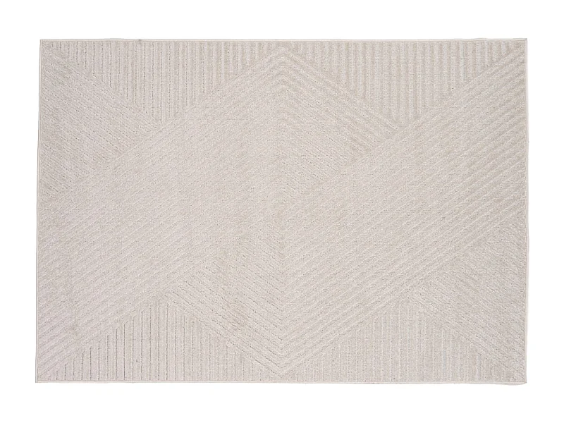 Aron vloerkleed 290x200cm wit.