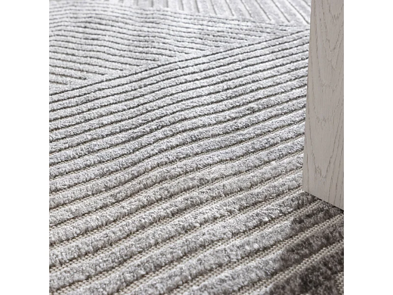 Tapis Déco "Aron Solar" 200x290cm Gris