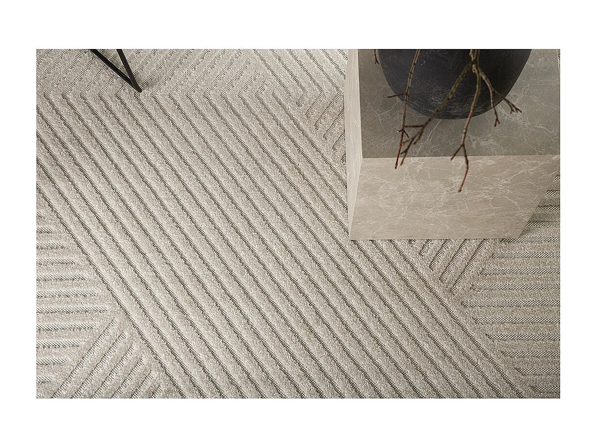 Tapis Déco "Aron Solar" 240x340cm Naturel