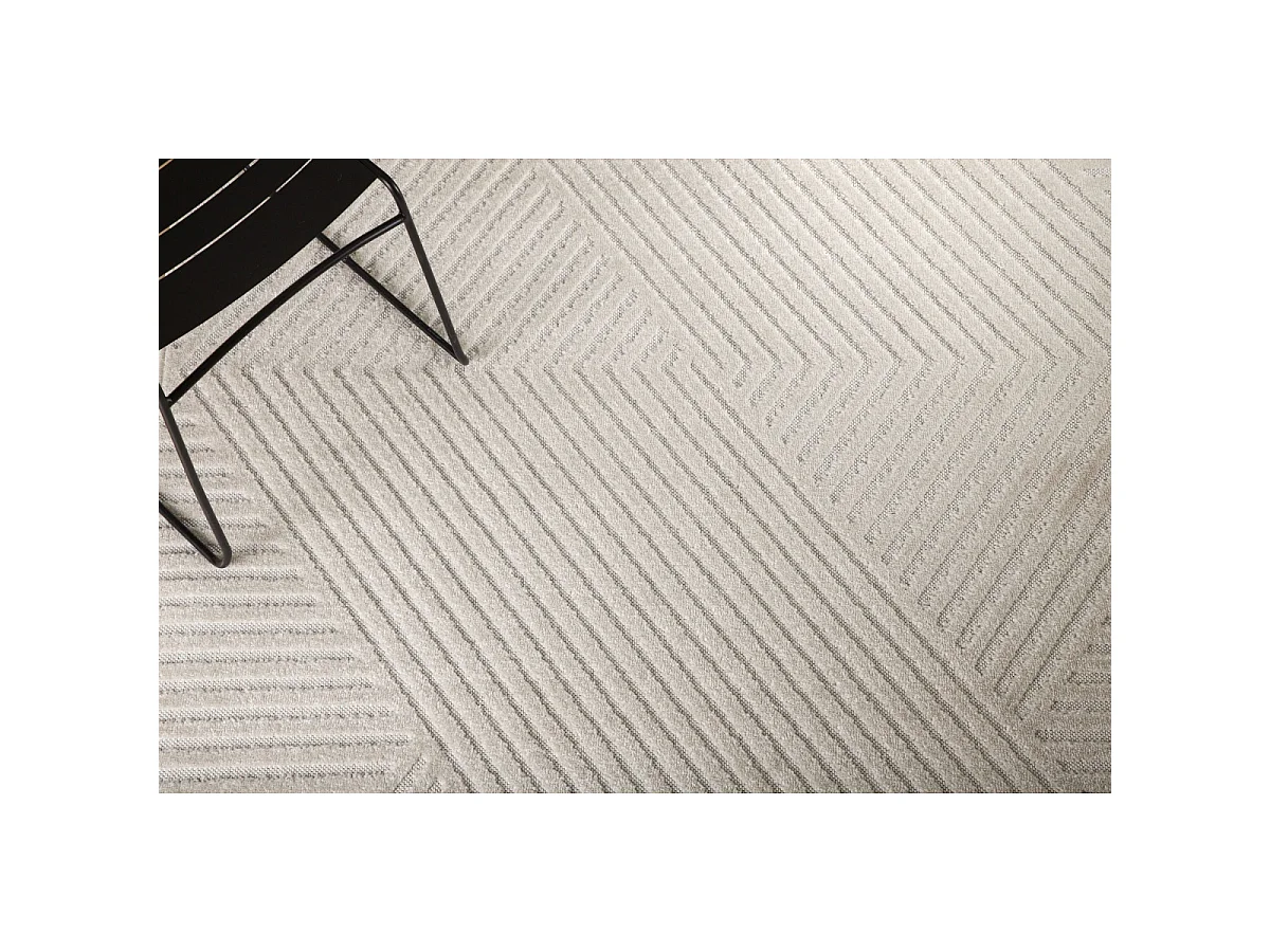 Aron vloerkleed 340x240cm wit.