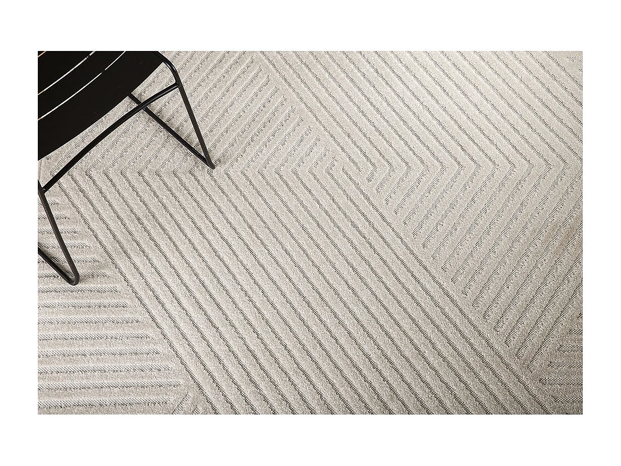 Aron vloerkleed 160x230 cm wit.