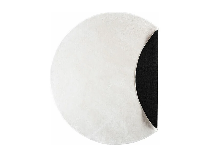 Tapis Déco Rond "Nixie" 200cm Blanc