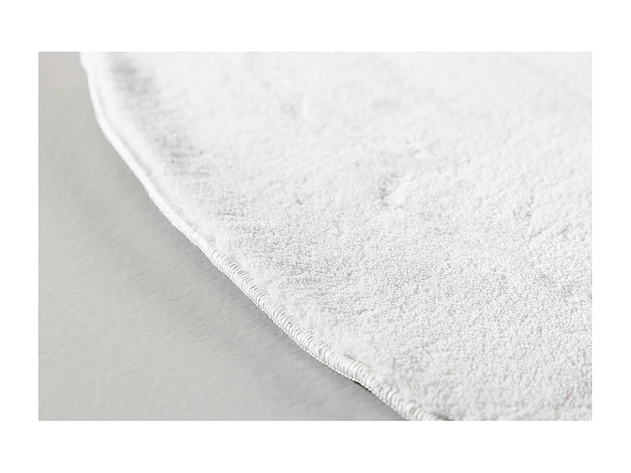 Tapis Déco Rond "Nixie" 200cm Blanc