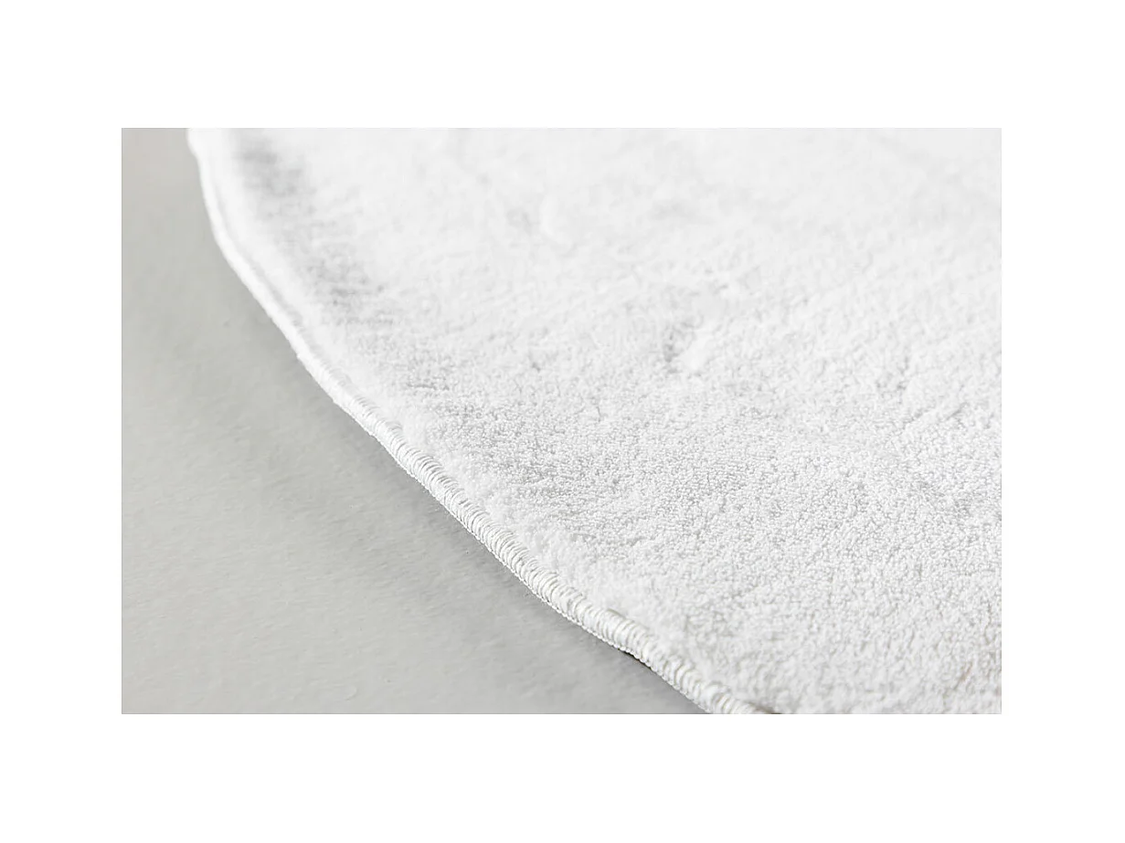 Nixie vloerkleed Ø200 cm wit.