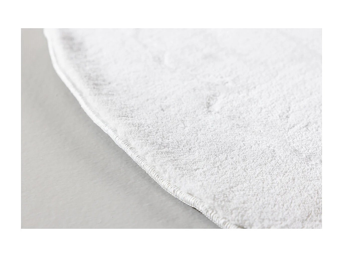 Tapis Déco Rond "Nixie" 200cm Blanc