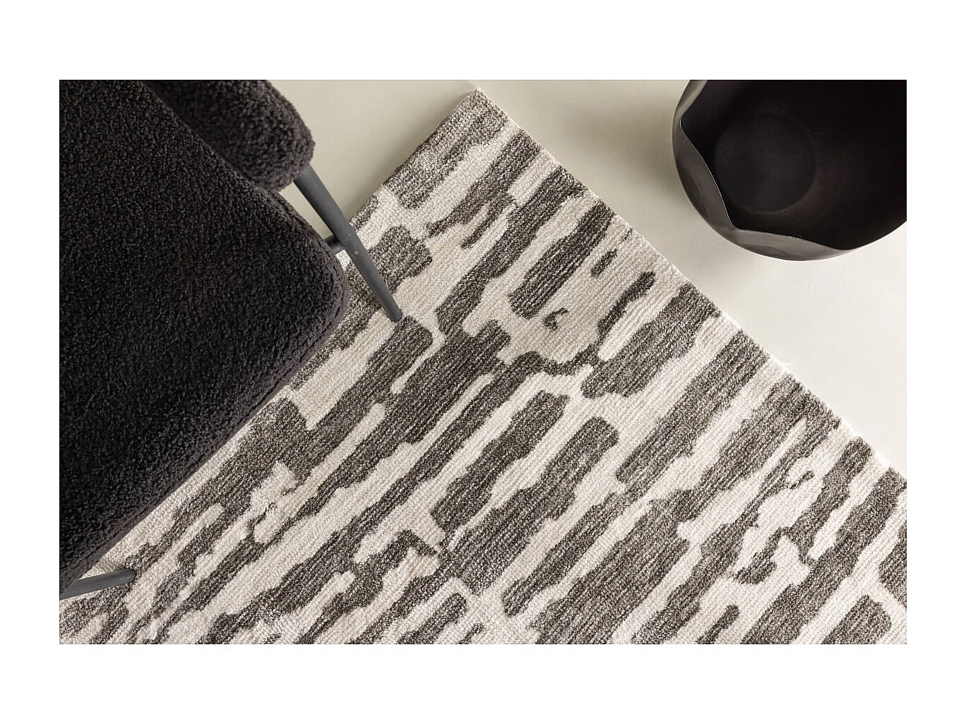 Milos tapis 230x160cm gris.