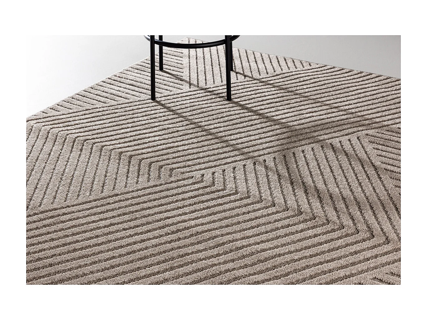 Tapis Déco "Aron Solar" 200x290cm Marron