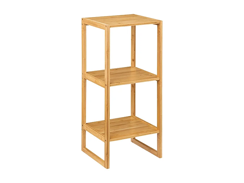 Étagère Modulaire en Bambou avec 3 Niveaux Canoply 84x35x35.5cm Thinia Home