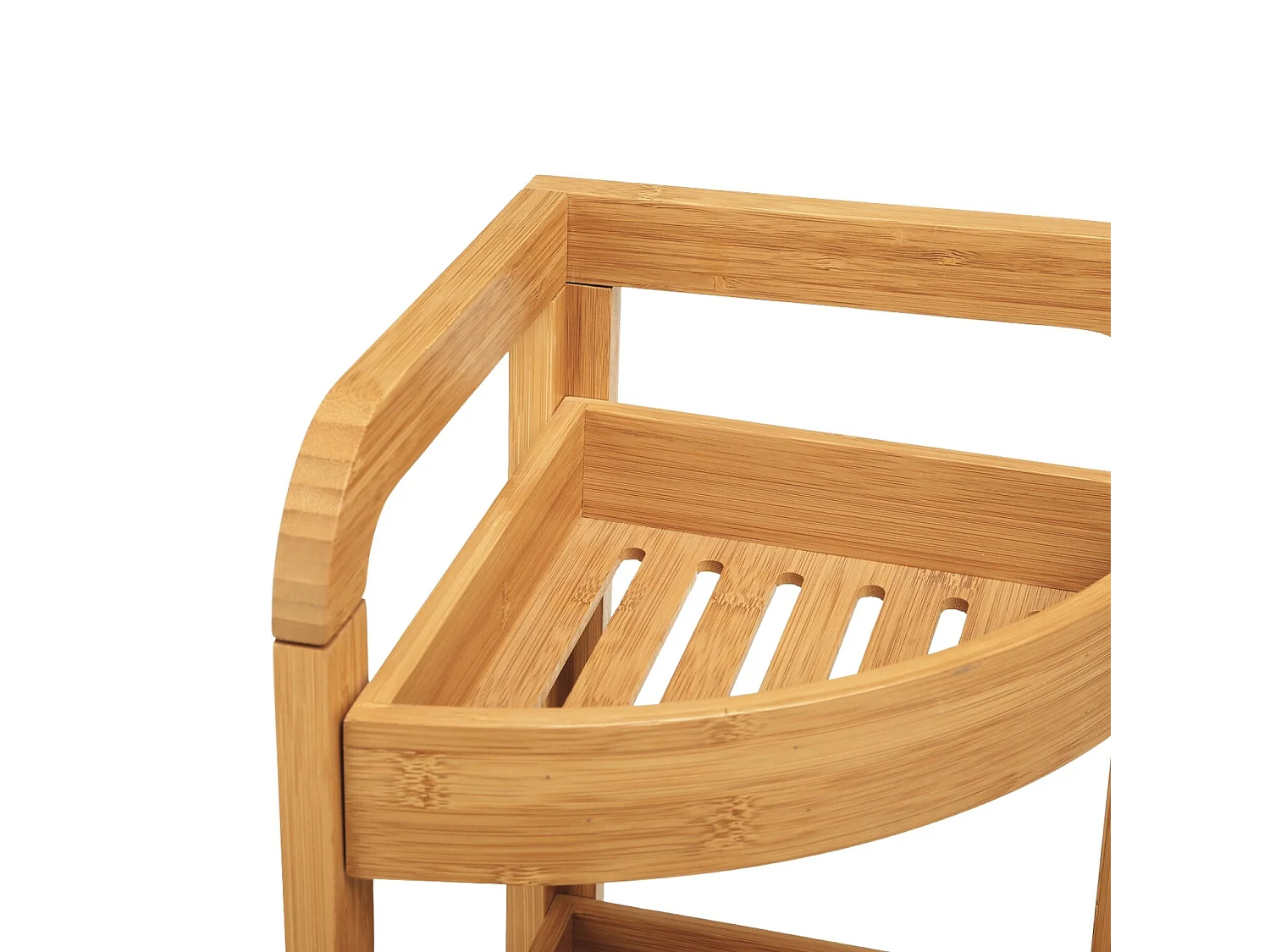 Étagère d'Angle en Bambou avec 3 Niveaux Canoply 61x23x23cm Thinia Home