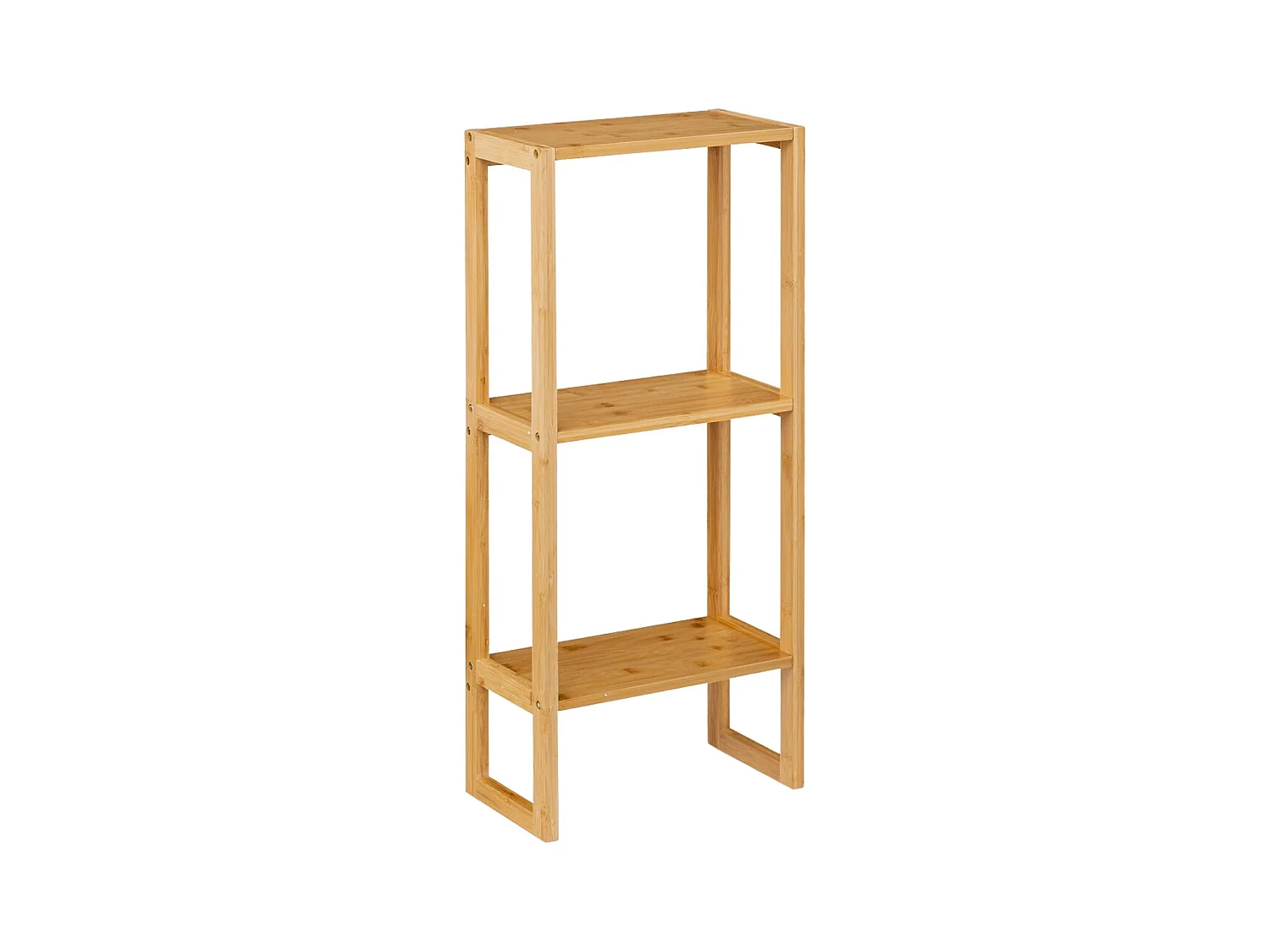 Étagère Modulaire en Bambou avec 3 Niveaux Canoply 84x35x20cm Thinia Home
