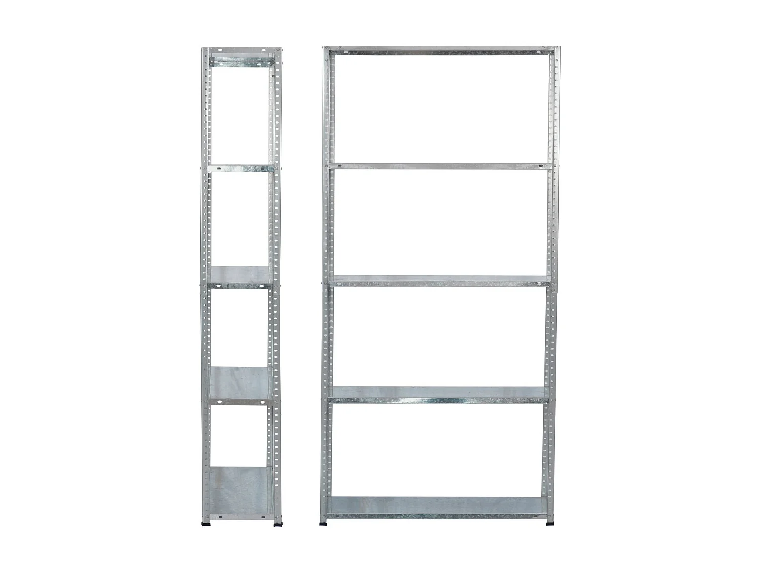 Pack 2 Estanterías Modulares Metálicas SteelSmart con 5 Baldas 200kg 180x30x70cm 7house