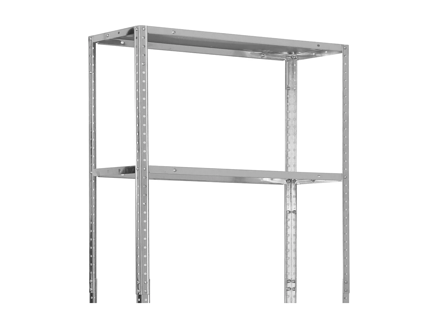 Pack de 2 Étagères Modulaires Métalliques SteelSmart avec 4 Tablettes 160kg 145x30x70cm 7house