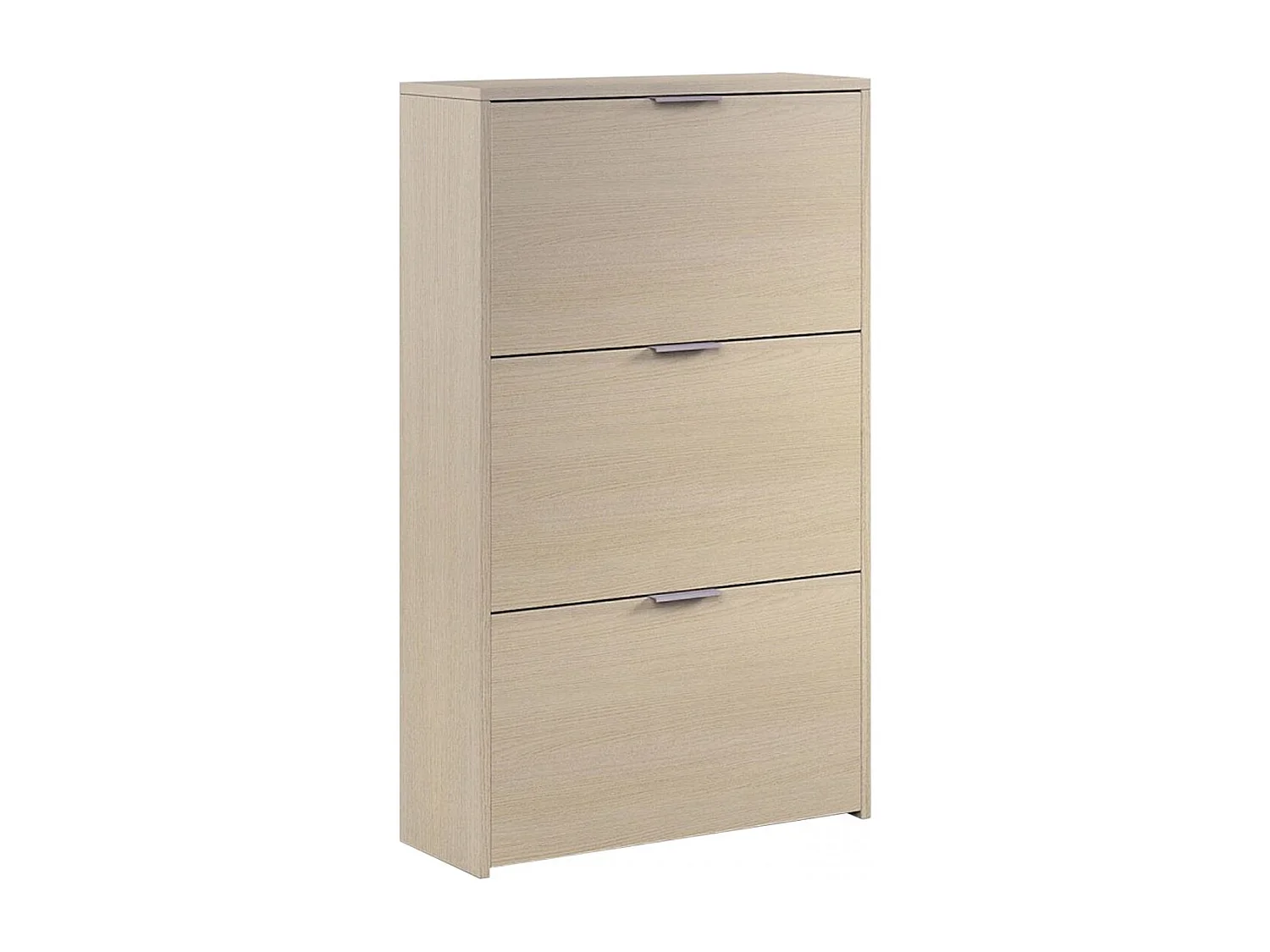 Zapatero de 3 puertas abatibles en roble 60x113 cm Remi Roble