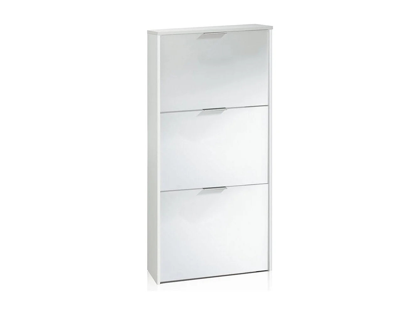 Zapatero de 3 puertas abatibles en blanco 60x113 cm Remi Blanco