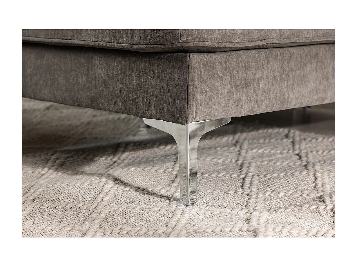 Remis Sofa Chaiselongue Sofa rechtsgerichtet dunkelgrau.