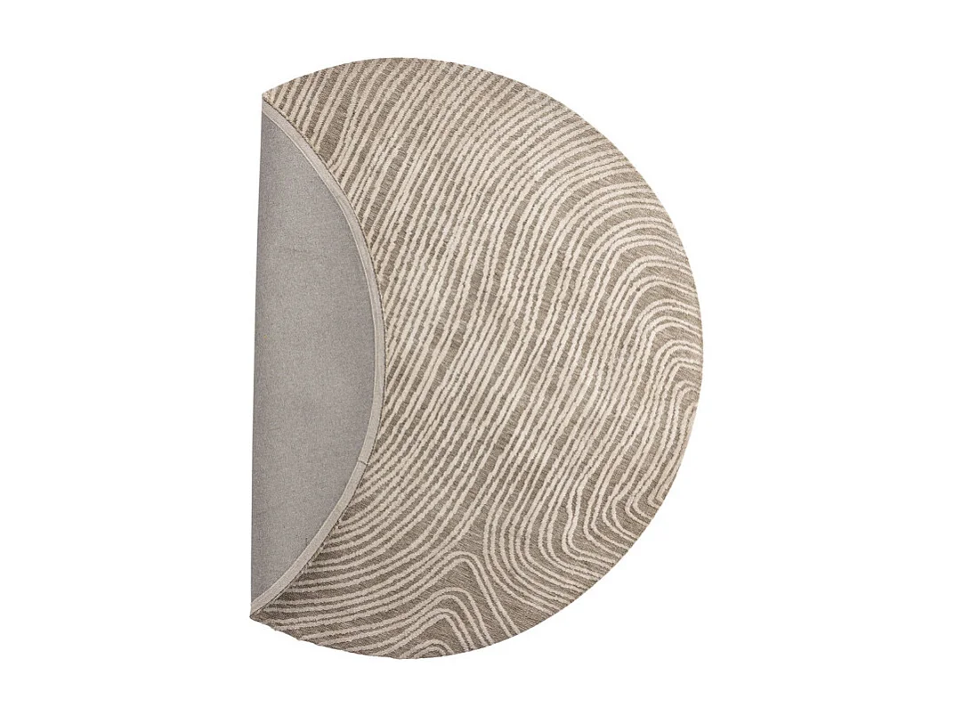 Tapis Déco Rond "Melle" 200cm Beige