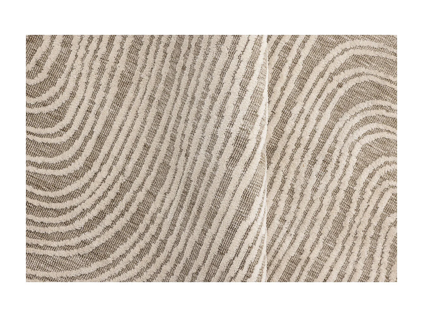 Tapis Déco Rond "Melle" 200cm Beige