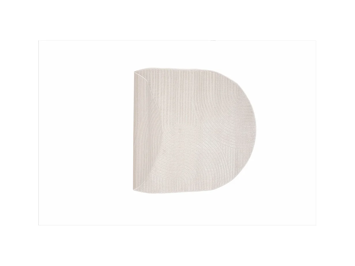 Tapis Déco Ovale "Vince Solar" 160x230cm Naturel