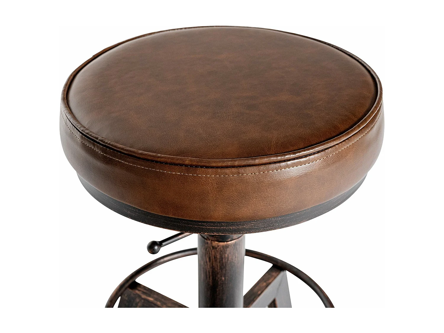 Tabouret - Similicuir - Bronze - Destin