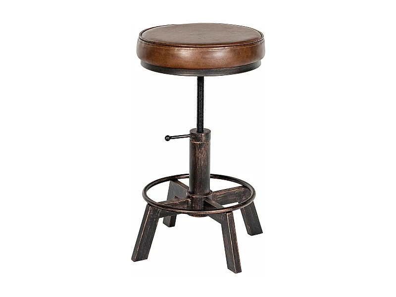 Tabouret - Similicuir - Bronze - Destin