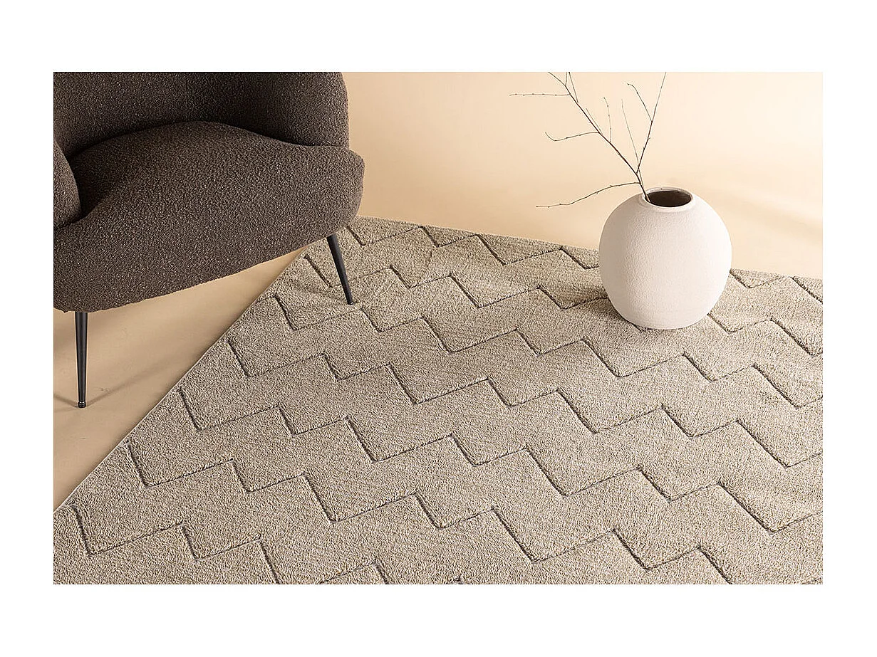 Tapis Déco "Fia" 160x230cm Marron