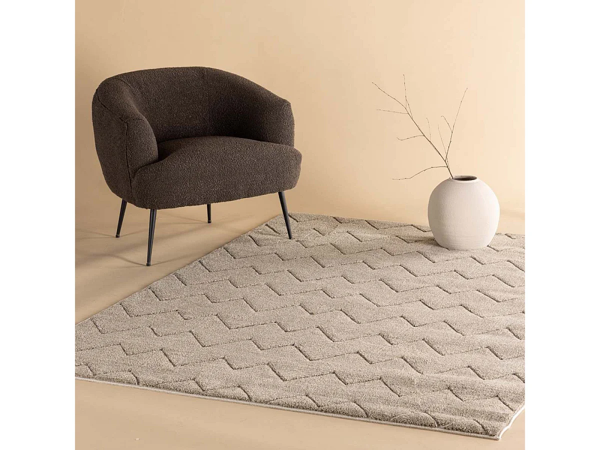Tapis Déco "Fia" 160x230cm Marron