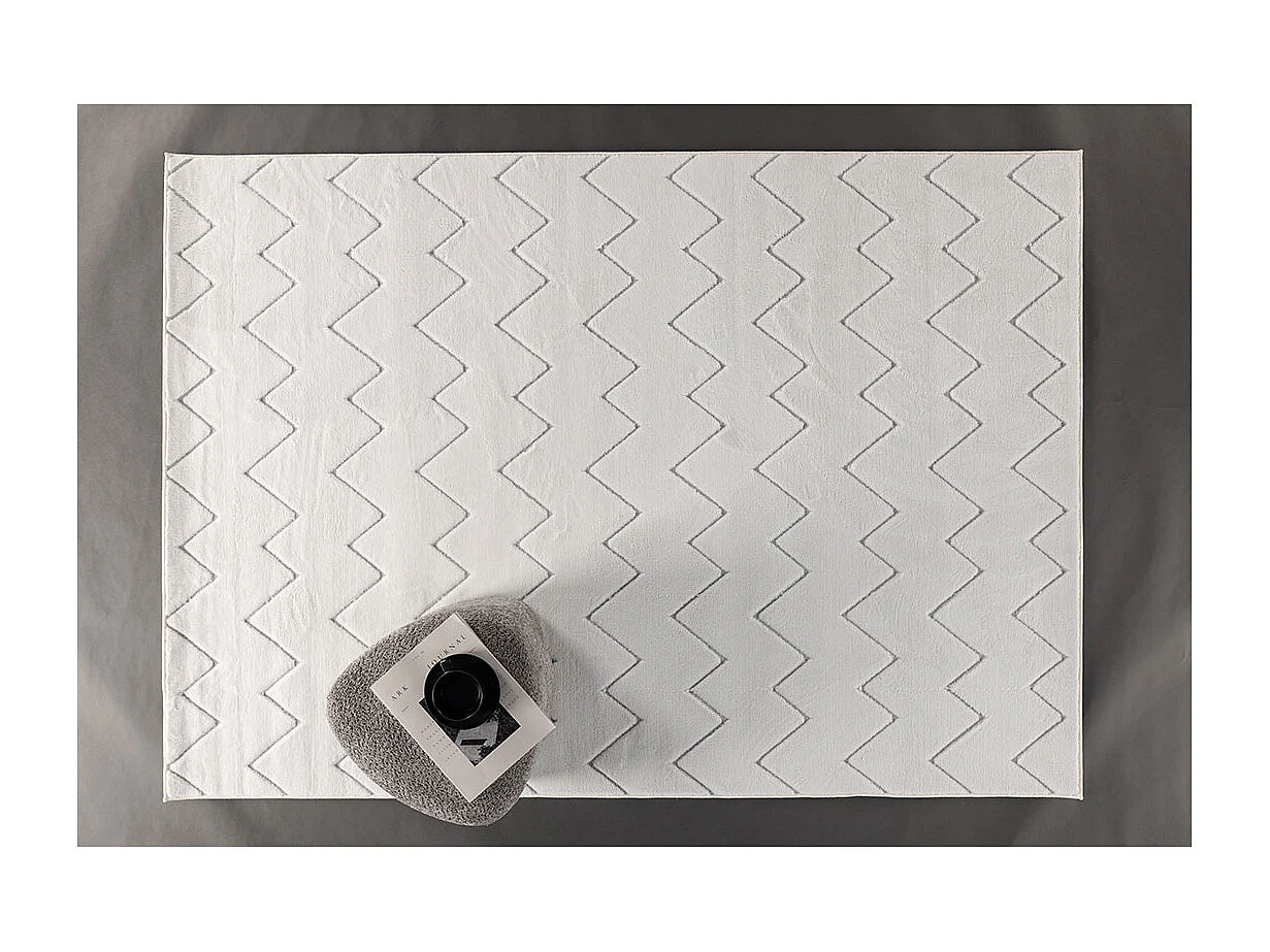 Tapis Déco "Fia" 160x230cm Blanc