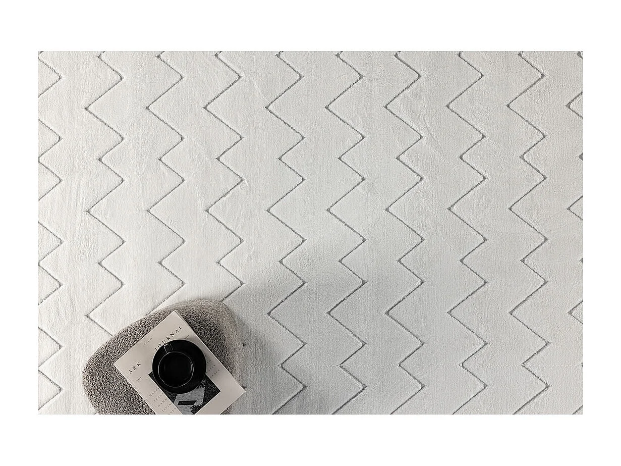 Tapis Déco "Fia" 160x230cm Blanc