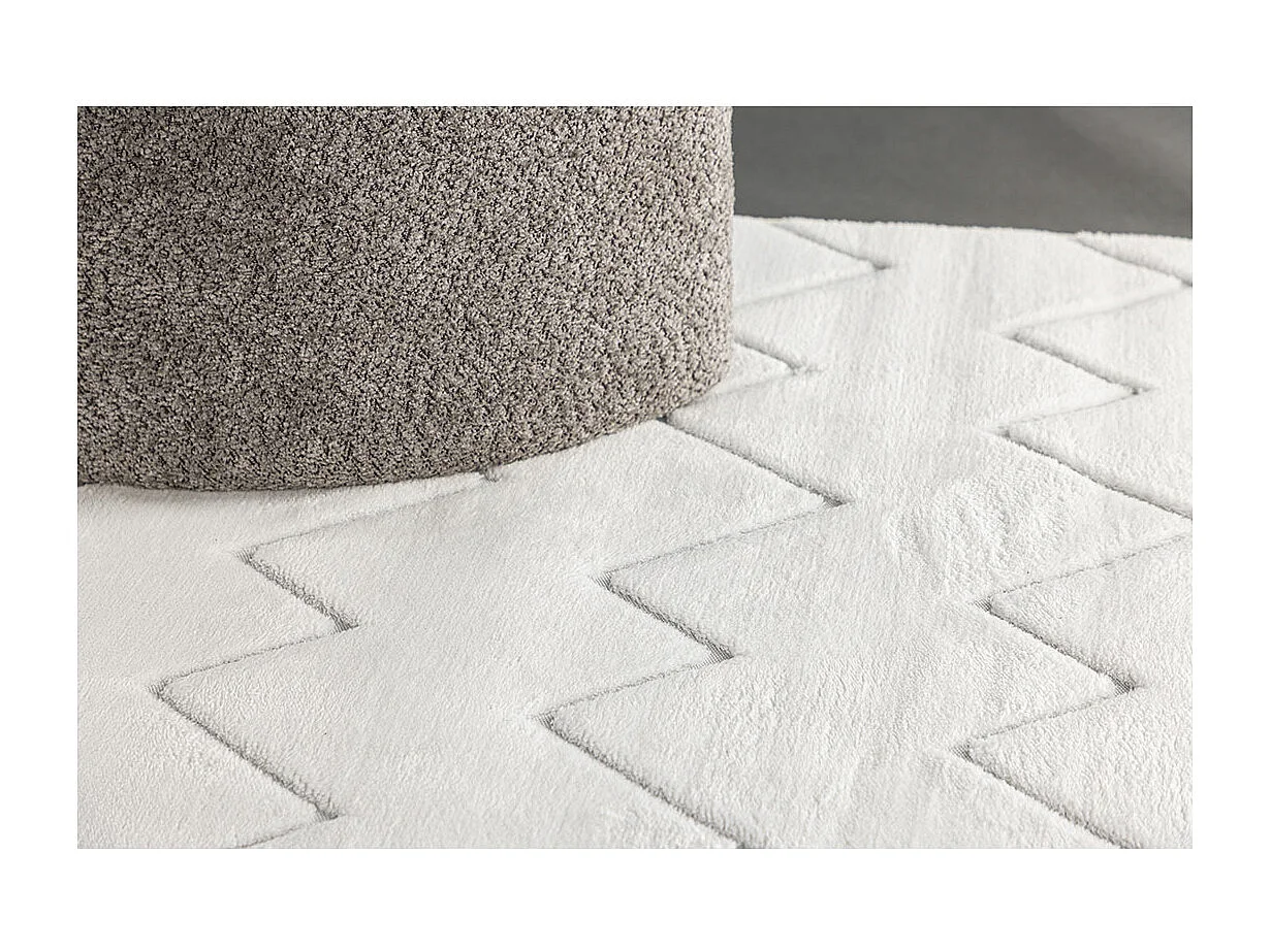 Tapis Déco "Fia" 160x230cm Blanc