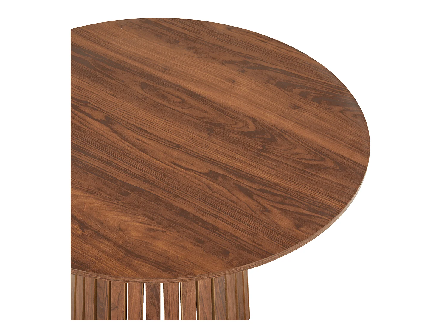 LIV 110cm ronde eettafel in donker hout
