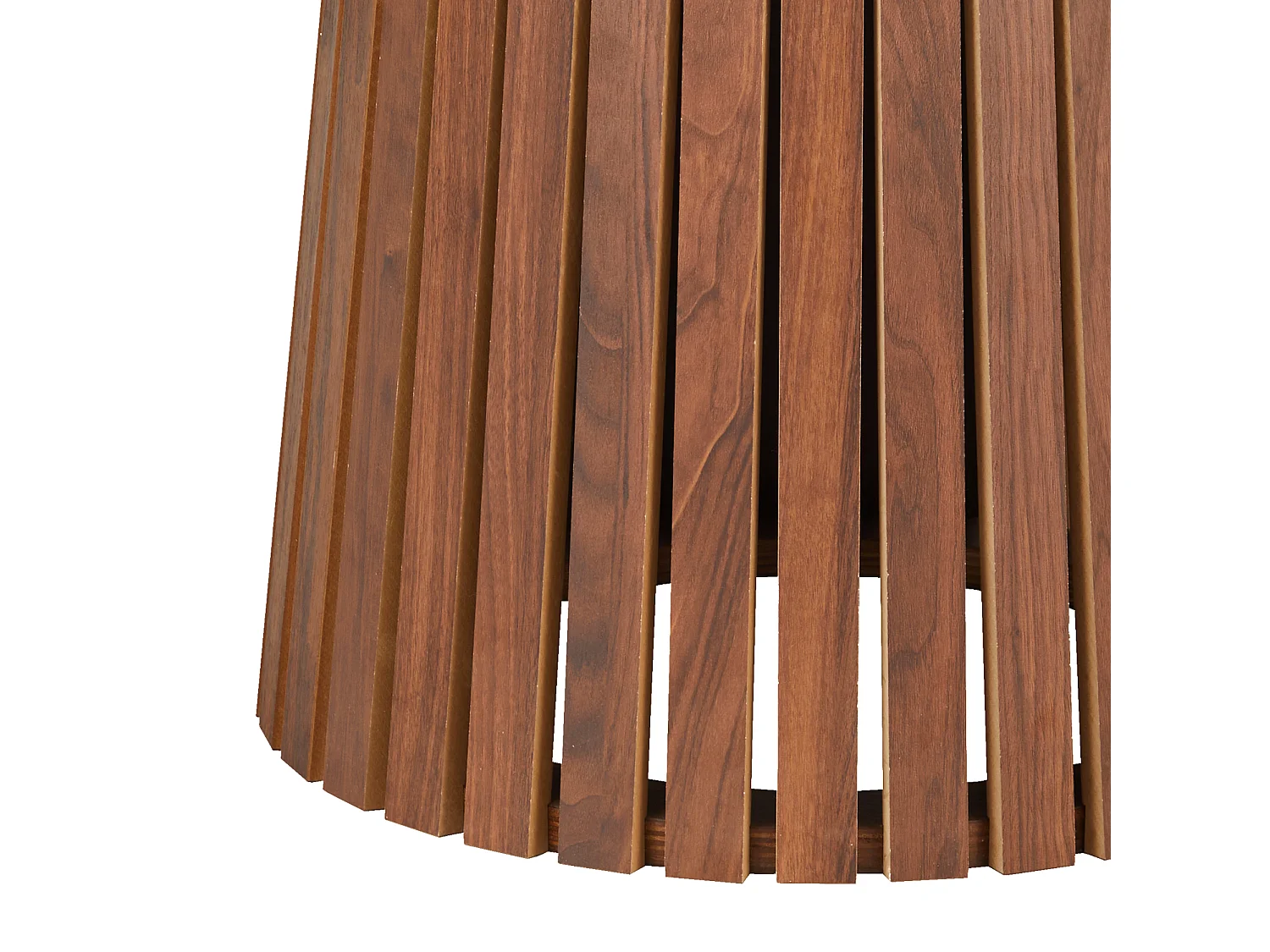 Table à manger ronde 110cm en bois foncé LIV - HAPPY GARDEN