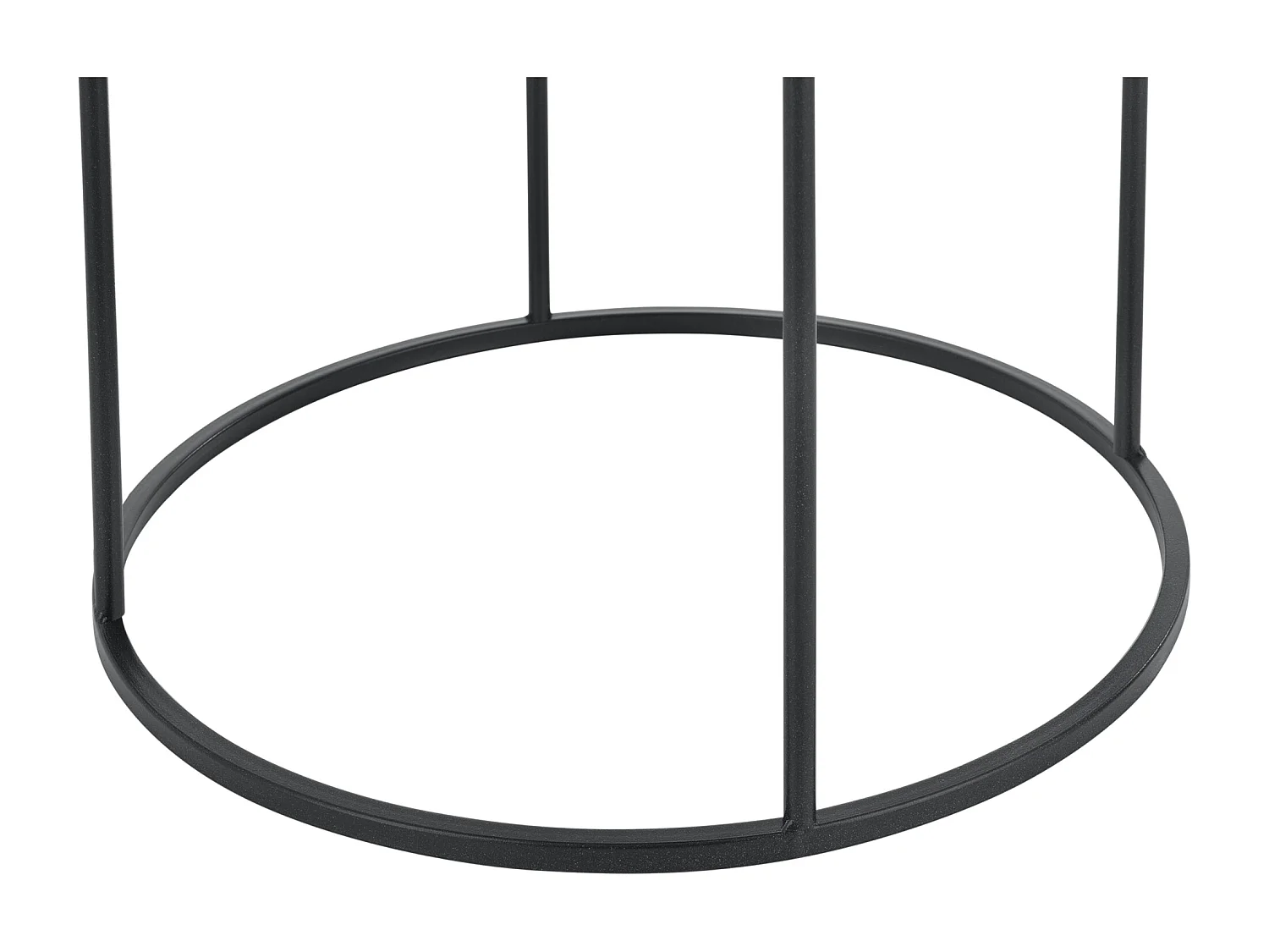 Set de 3 Tables Gigognes Morristown Métal Noir Tailles Différentes [en.casa]