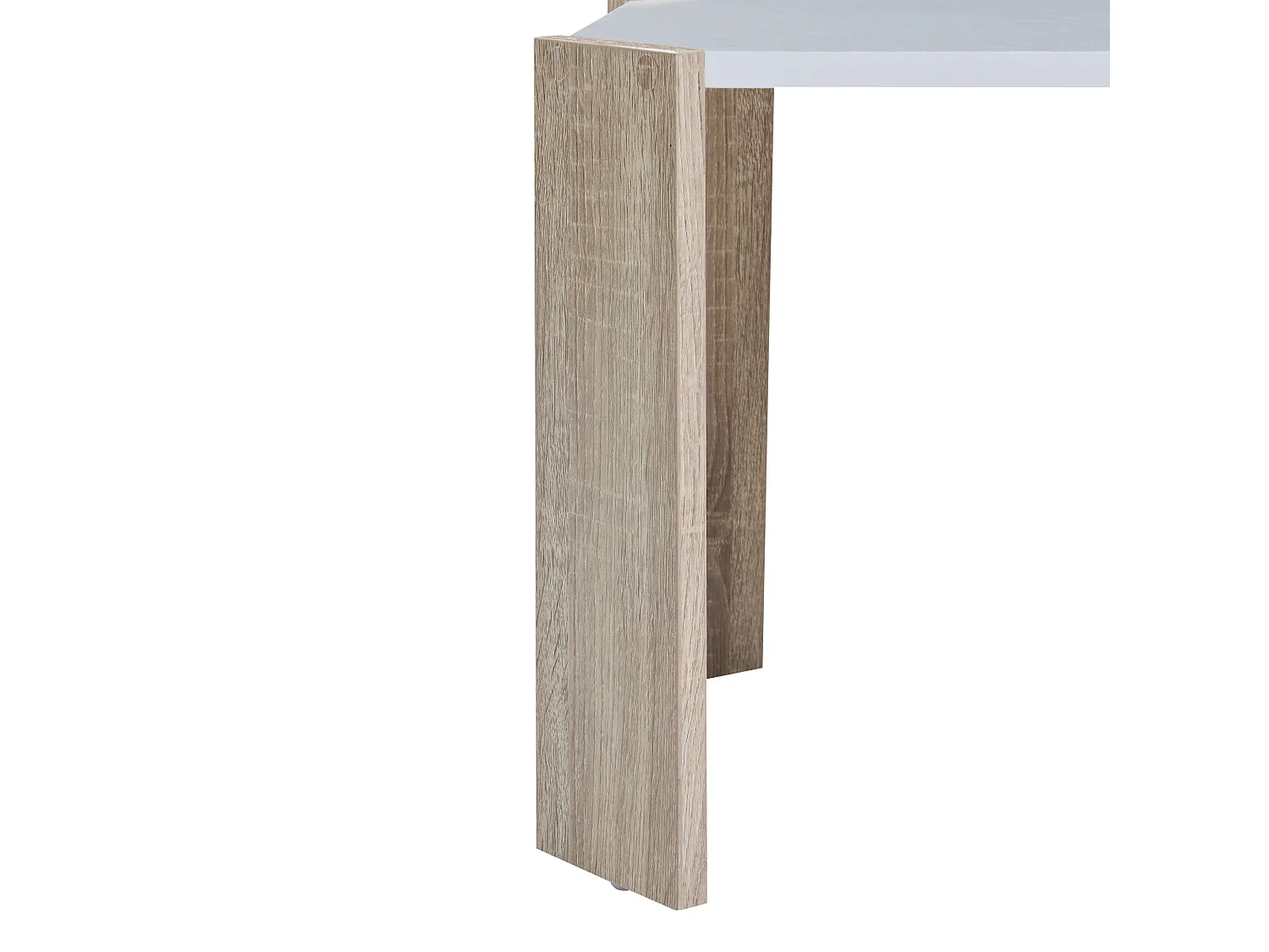 Ensemble de 3 tables basses gigognes Rantasalmi blanc effet chêne [en.casa]
