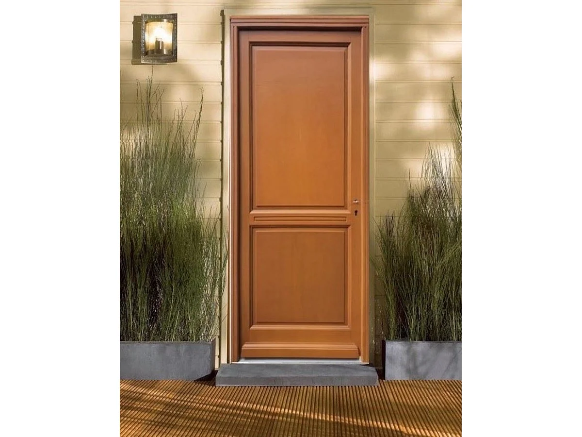 Porte D'Entree Bois Pleine, Eyden, H,215Xl,90 P,Gauche + Poignée Et Barillet (Ref010723No) Cote Tableau