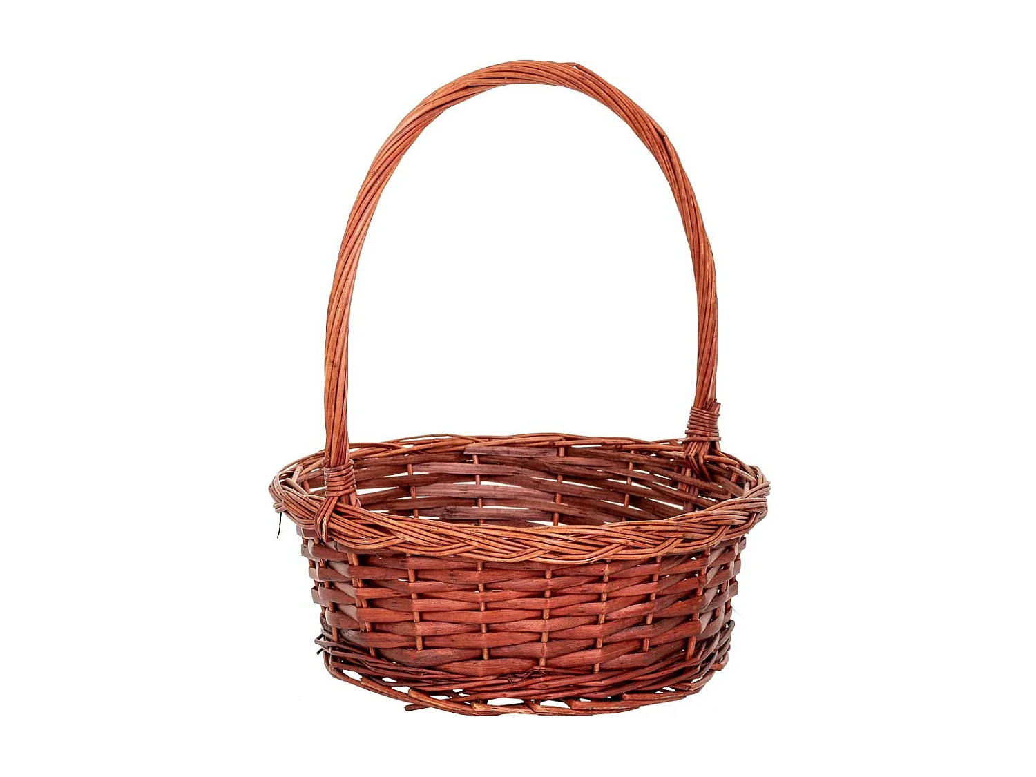 Ensemble de 3 paniers en osier avec poignées marron