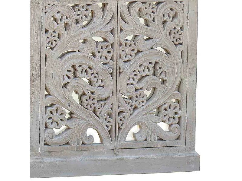 Buffet en bois finition artisanale 180x40x93h cm