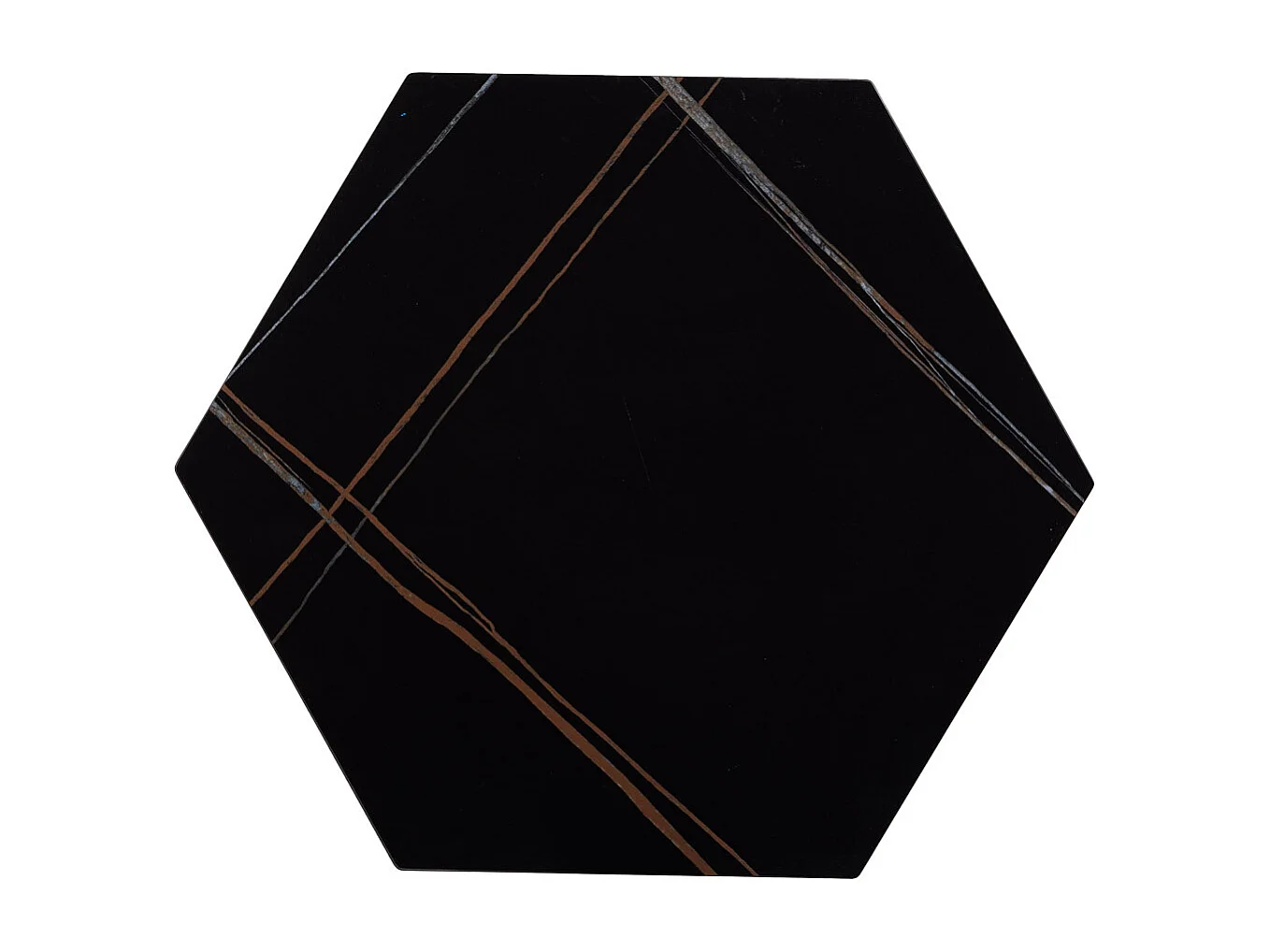 Conjunto de mesas 2 peças metal preto 34x34x52h-39x39x57h cm