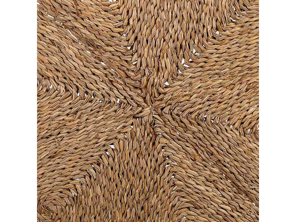 Alfombra de fibra natural marrón D120x1,5h cm