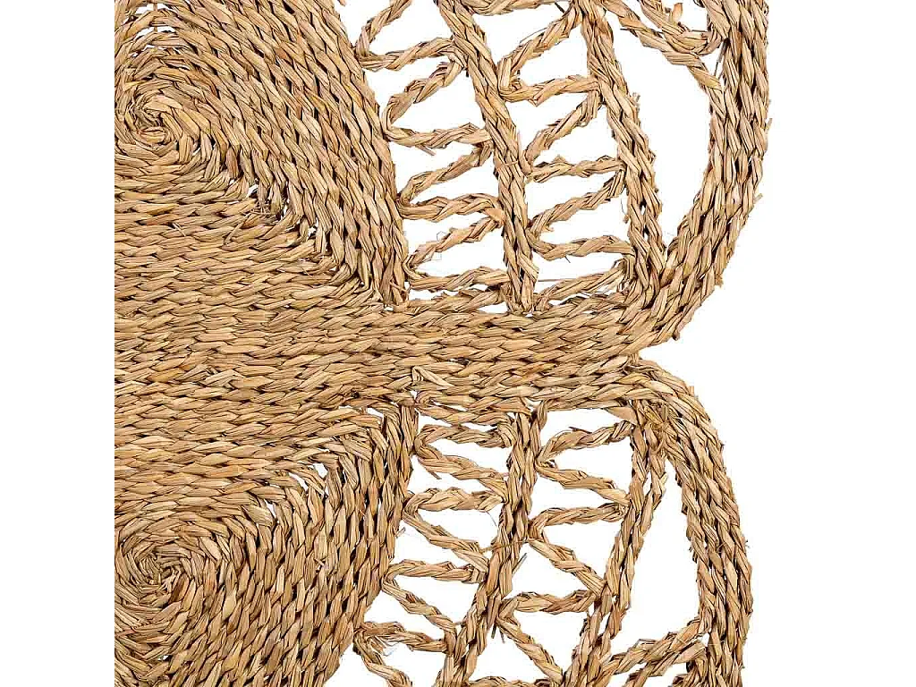 Alfombra de fibra natural marrón D120x1,5h cm