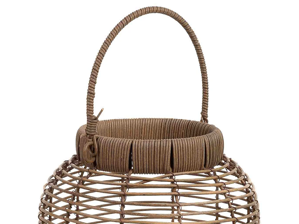 Laterne aus Metall und Kunststoff mit batteriebetriebenem Licht D22x30h cm