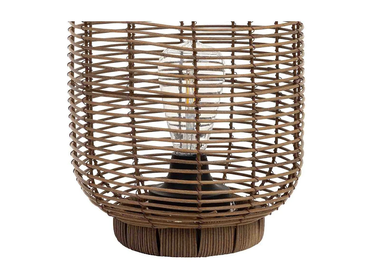 Laterne aus Metall und Kunststoff mit batteriebetriebenem Licht D22x30h cm