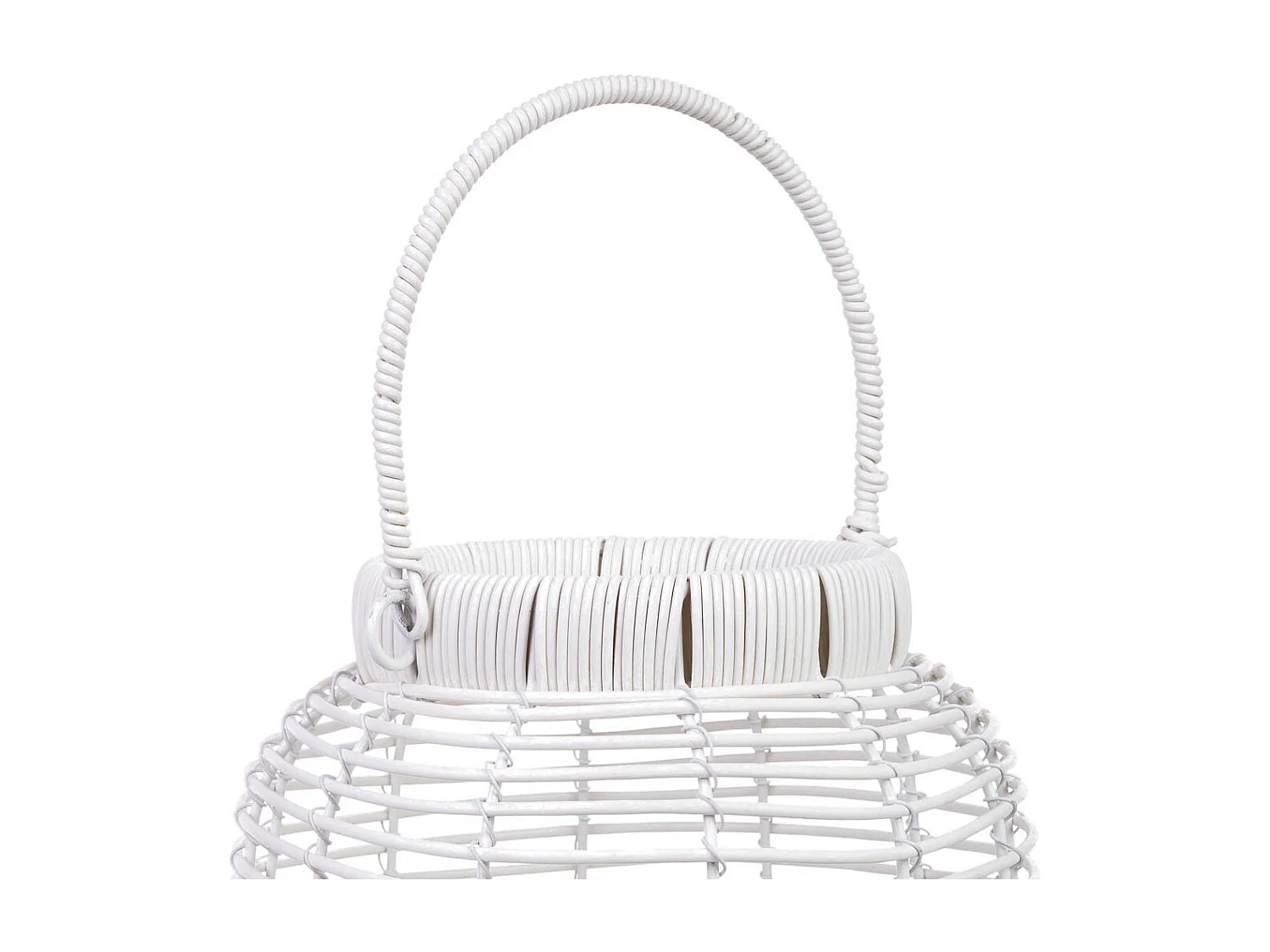 Lanterna em metal e plástico com luz a pilhas D25x39/50,5h cm