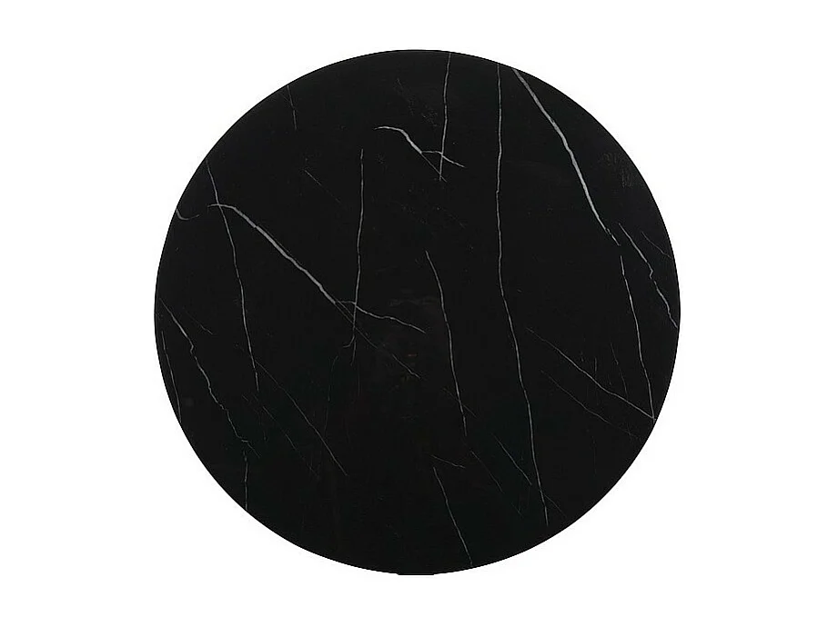 Ława SABINE 80x80 czarny marmur/złota