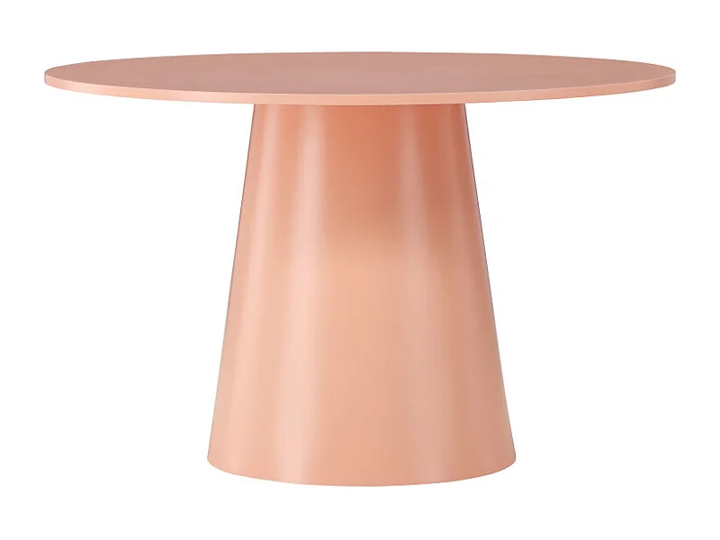 Lanzo eetkamertafel Ø120cm perzikkleurig.