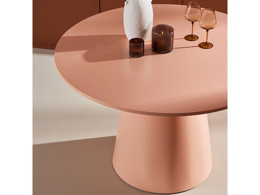 Table à Manger Ronde "Lanzo" 120cm Pêche