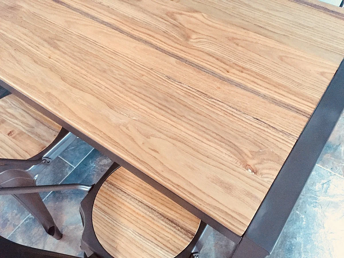 NEVADA - Mange debout en acier et bois massif