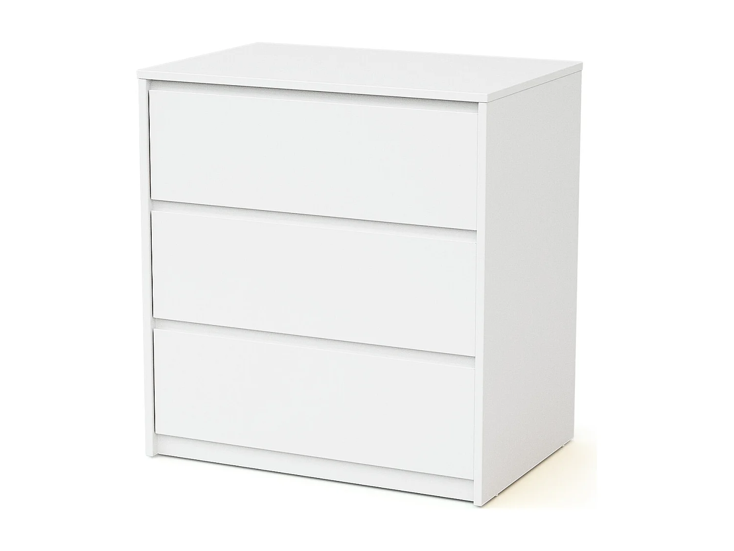 Commode bébé 3 tiroirs en bois UNO - Blanc
