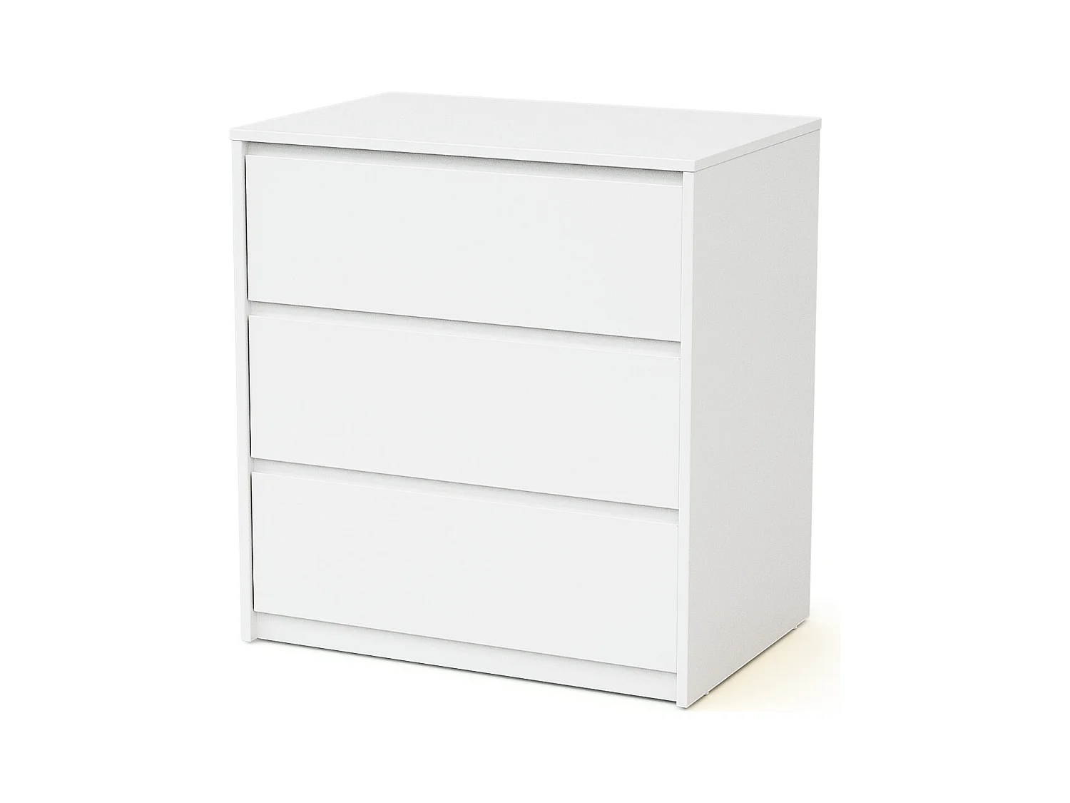 Commode bébé 3 tiroirs en bois UNO - Blanc