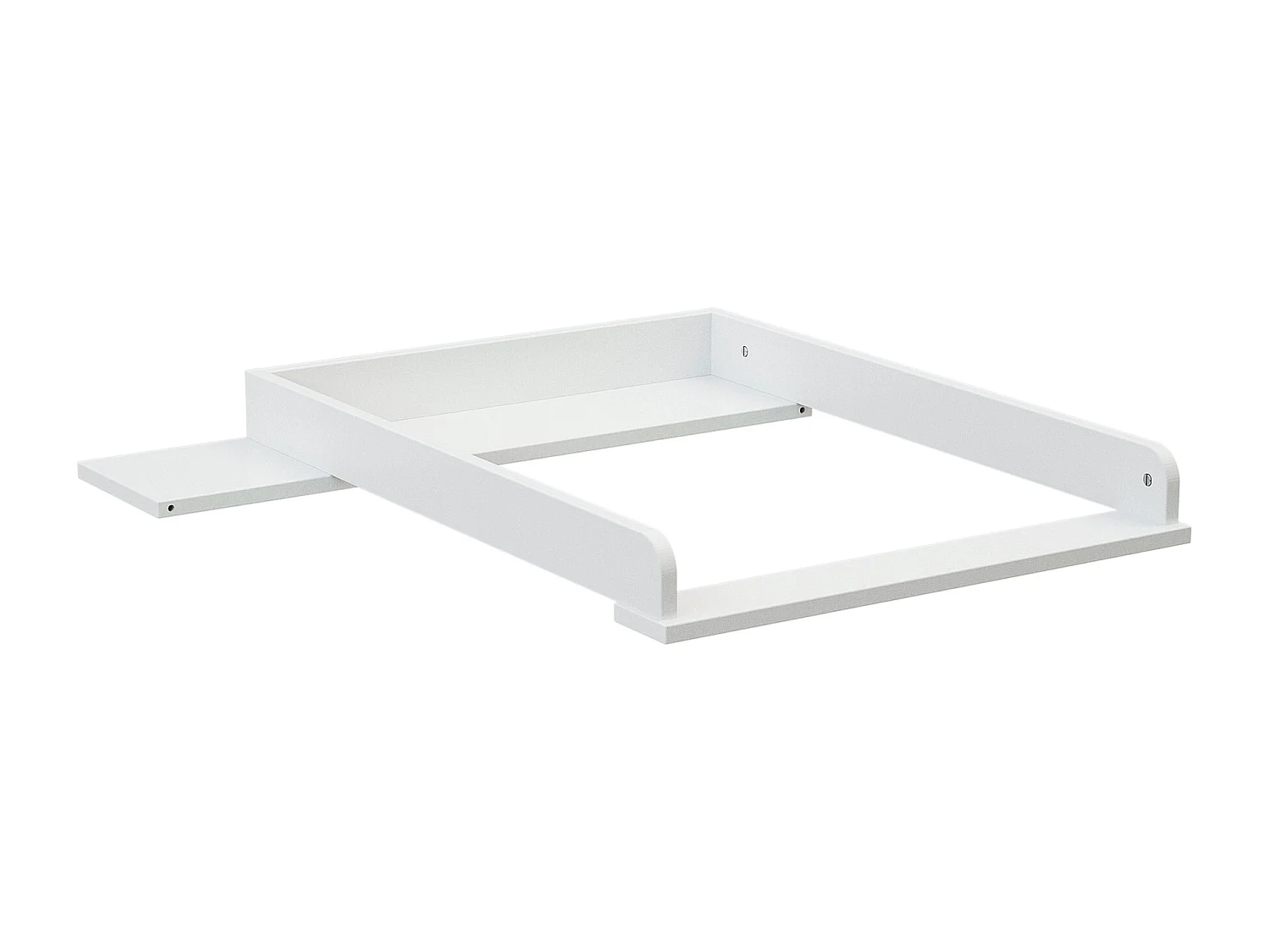 Commode bébé 3 tiroirs avec plan à langer en bois 50 cm UNO - Blanc