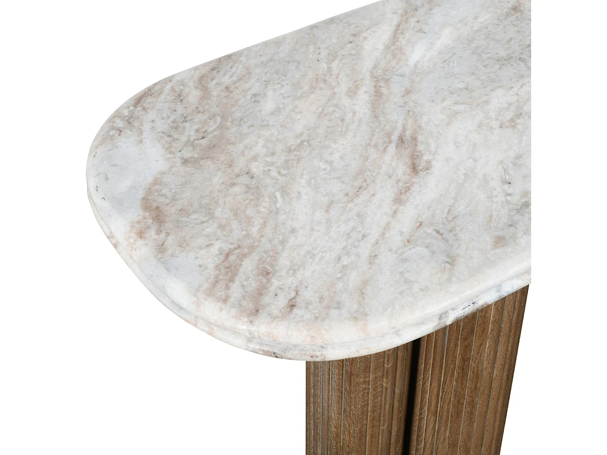 Console avec plateau en marbre L165 cm - BUREN